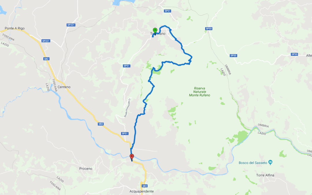 Percorso CAI 146a – Acquapendente