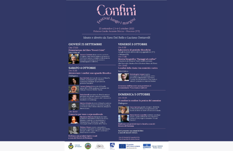 Proceno ospita il festival “Confini – Festival lungo i margini”
