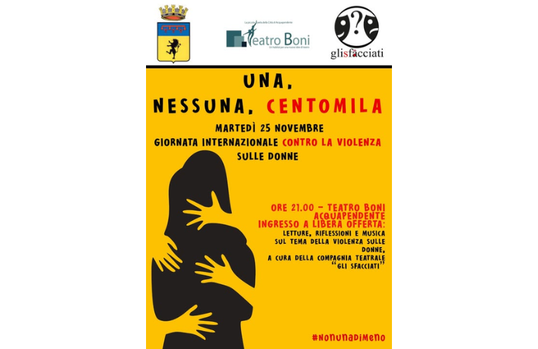 25 Novembre – Acquapendente celebra la Giornata Internazionale contro la violenza sulle donne