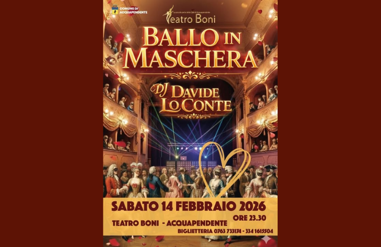 Ballo in Maschera – Carnevale al Teatro Boni di Acquapendente