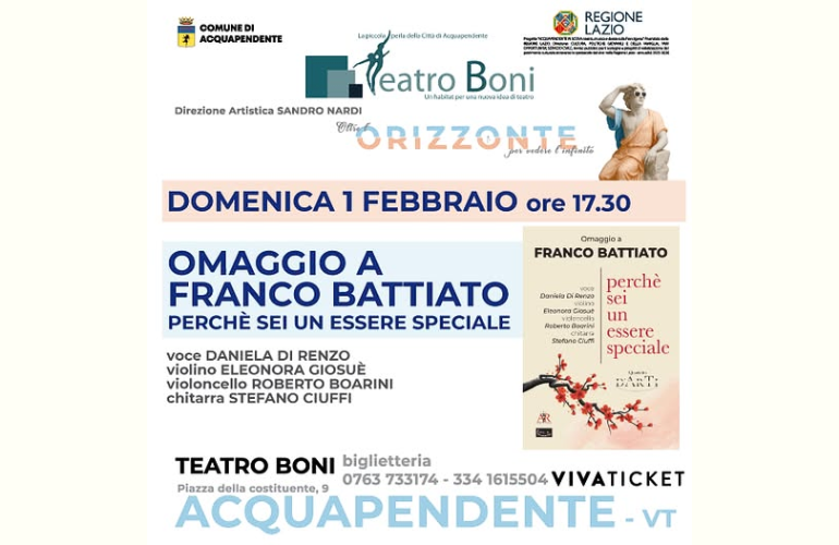 Omaggio a Franco Battiato: un viaggio musicale al Teatro Boni