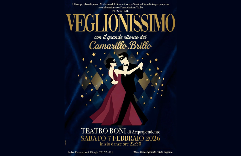 Veglionissimo al Teatro Boni: una notte di musica, eleganza e divertimento