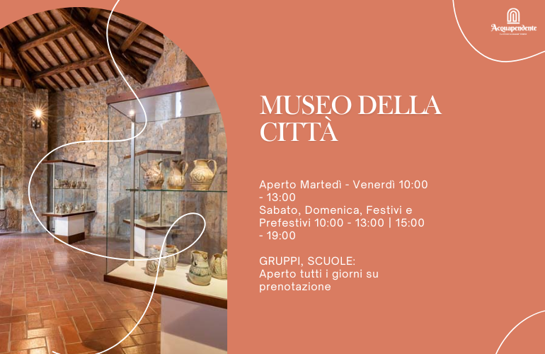 Aprile al Museo della Città di Acquapendente: nuovi orari e più occasioni di visita