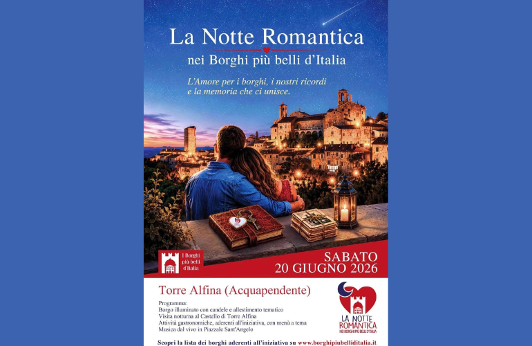 La Notte Romantica arriva a Torre Alfina: una serata speciale tra borgo e castello