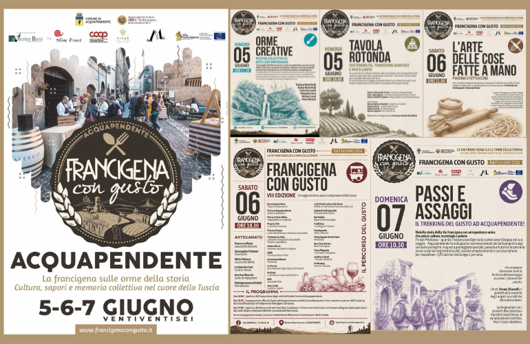 Francigena con Gusto 2026: ad Acquapendente tre giorni tra storia, sapori e cultura