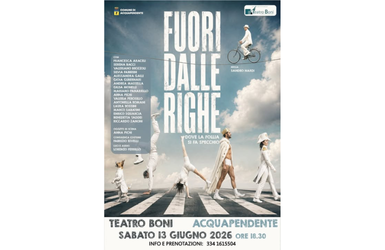 “Fuori dalle Righe”: al Teatro Boni uno spettacolo dove la follia diventa specchio dell’animo umano