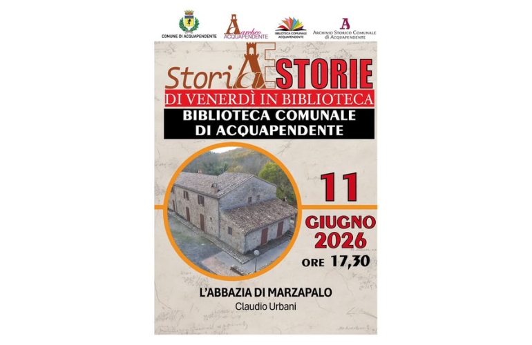 L’Abbazia di Marzapalo protagonista di “Storie di venerdì in biblioteca” ad Acquapendente