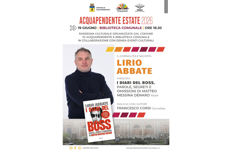 Lirio Abbate ad Acquapendente presenta “I diari del boss”