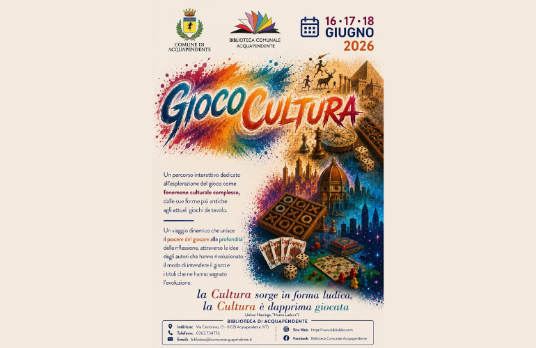 Alla Biblioteca Comunale di Acquapendente un percorso dedicato alla storia del gioco