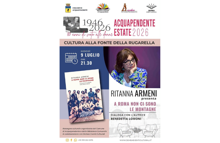 Ritanna Armeni presenta “A Roma non ci sono le montagne” ad Acquapendente