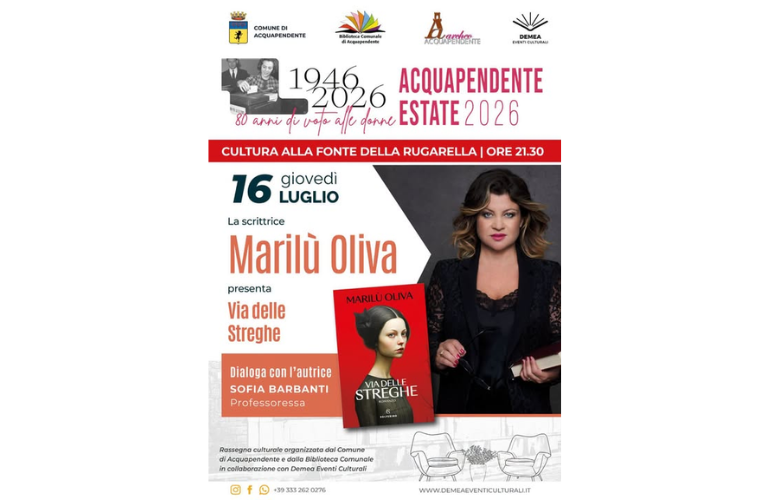 Marilù Oliva presenta “Via delle Streghe” ad Acquapendente
