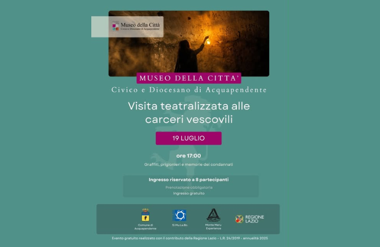 Tornano le visite teatralizzate alle Carceri Vescovili di Acquapendente