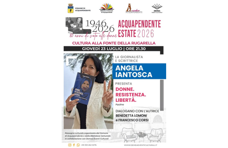 Angela Iantosca presenta “Donne. Resistenza. Libertà.” ad Acquapendente