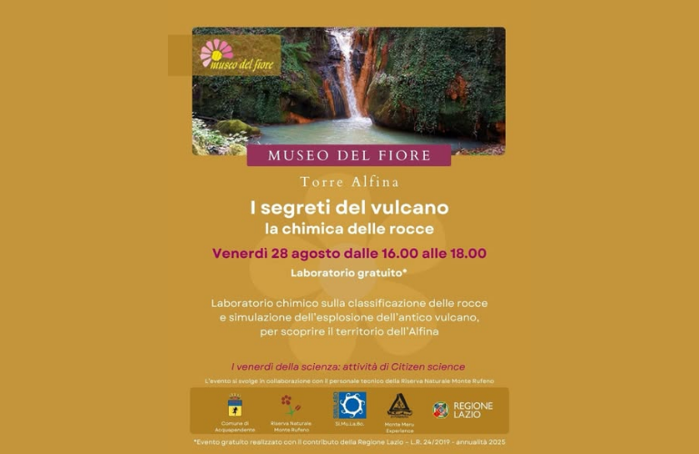 “I segreti del vulcano”: al Museo del Fiore un laboratorio sulla chimica delle rocce