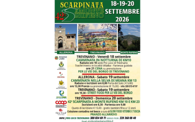 42ª Scarpinata a Monte Rufeno: dal 18 al 20 settembre 2026 il grande trekking tra natura, borghi e sapori della Tuscia